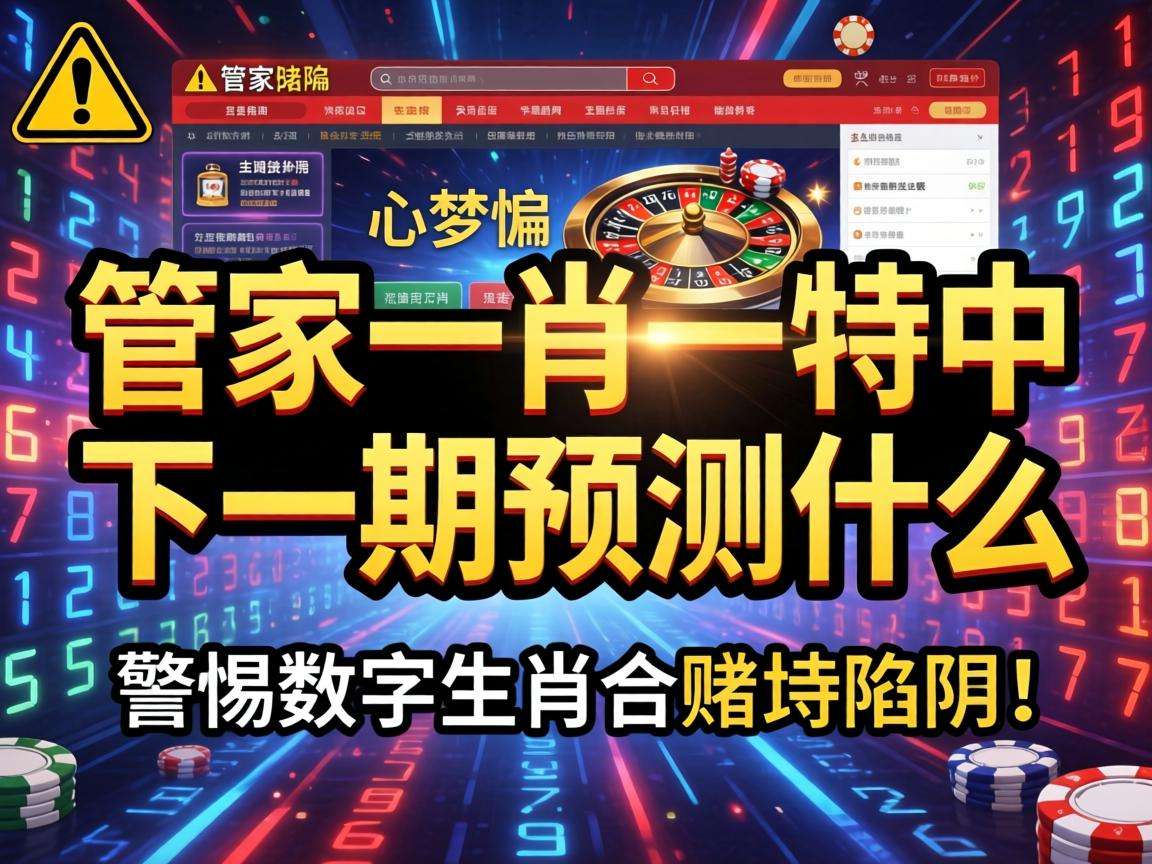 别信“澳门管家一肖一特中下一期预测什么”骗局 警惕生肖数字组合赌博陷阱