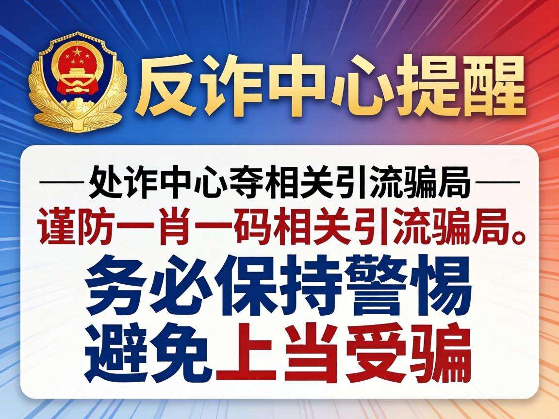 警惕一肖一码相关引流骗局，公安部反诈中心发布风险警示