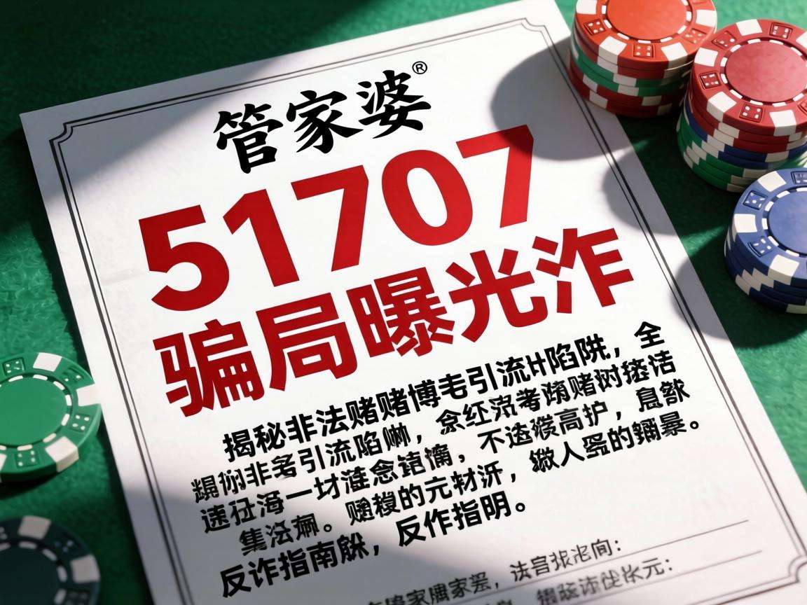 澳门管家婆51707骗局曝光:揭秘非法赌博引流陷阱的反诈指南