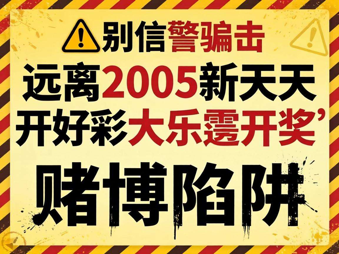 风险警示:别信“2005新澳门天天开好彩大乐透开奖”骗局,远离生肖数字赌博陷阱