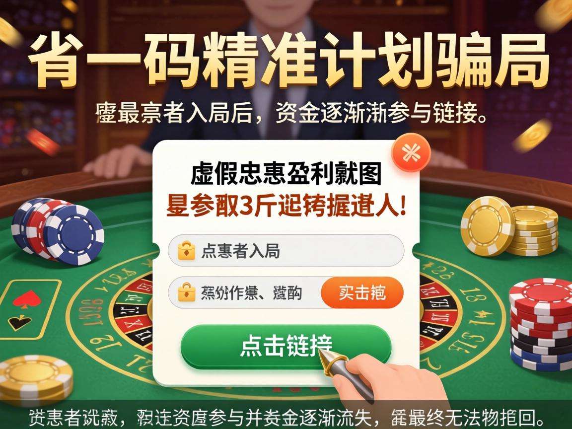警惕澳门一肖一码精准计划骗局，这是典型的涉赌引流诈骗陷阱