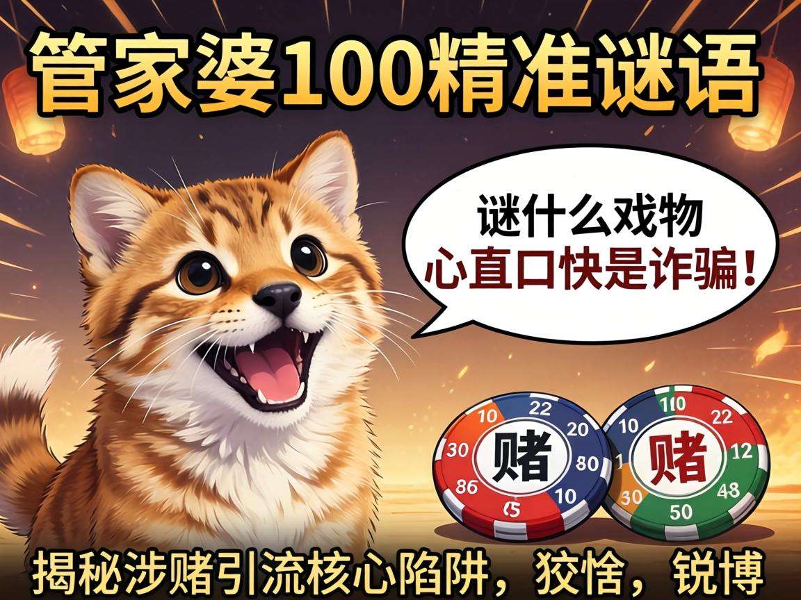管家婆100精准香港谜语今天的谜什么动物心直口快是诈骗!揭秘涉赌引流核心陷阱
