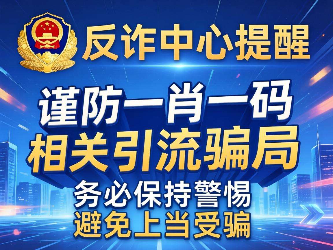 警惕一肖一码相关引流骗局，公安部反诈中心发布风险警示
