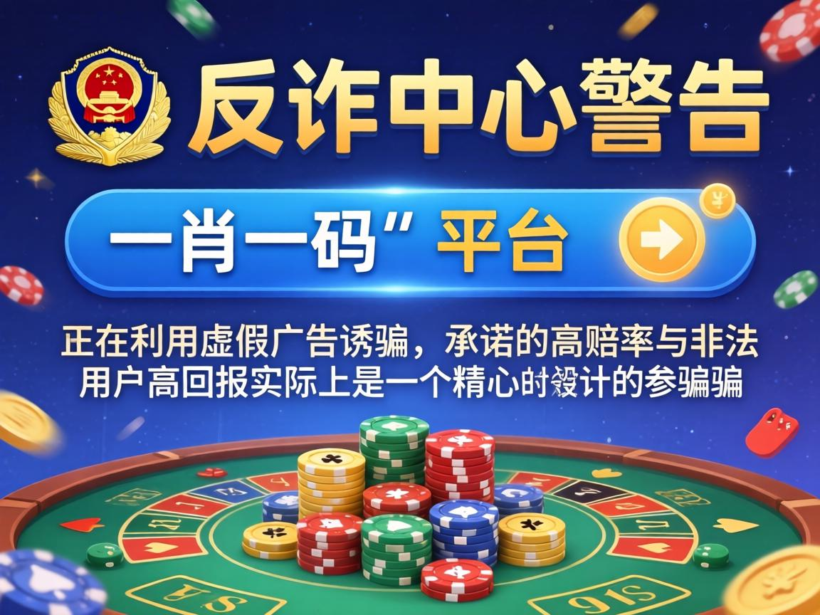 警惕“一肖一码”相关平台 这是公安部反诈中心预警的非法赌博诈骗引流骗局