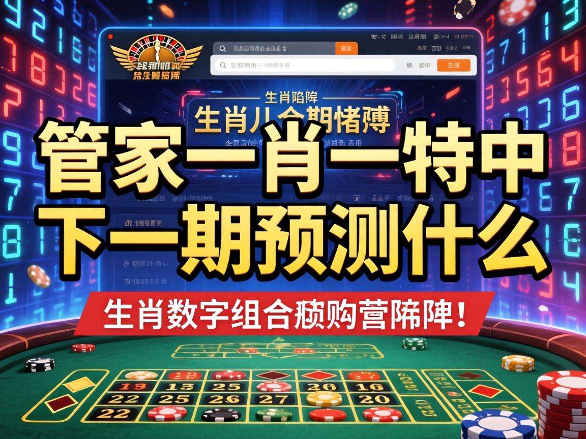 别信“澳门管家一肖一特中下一期预测什么”骗局 警惕生肖数字组合赌博陷阱