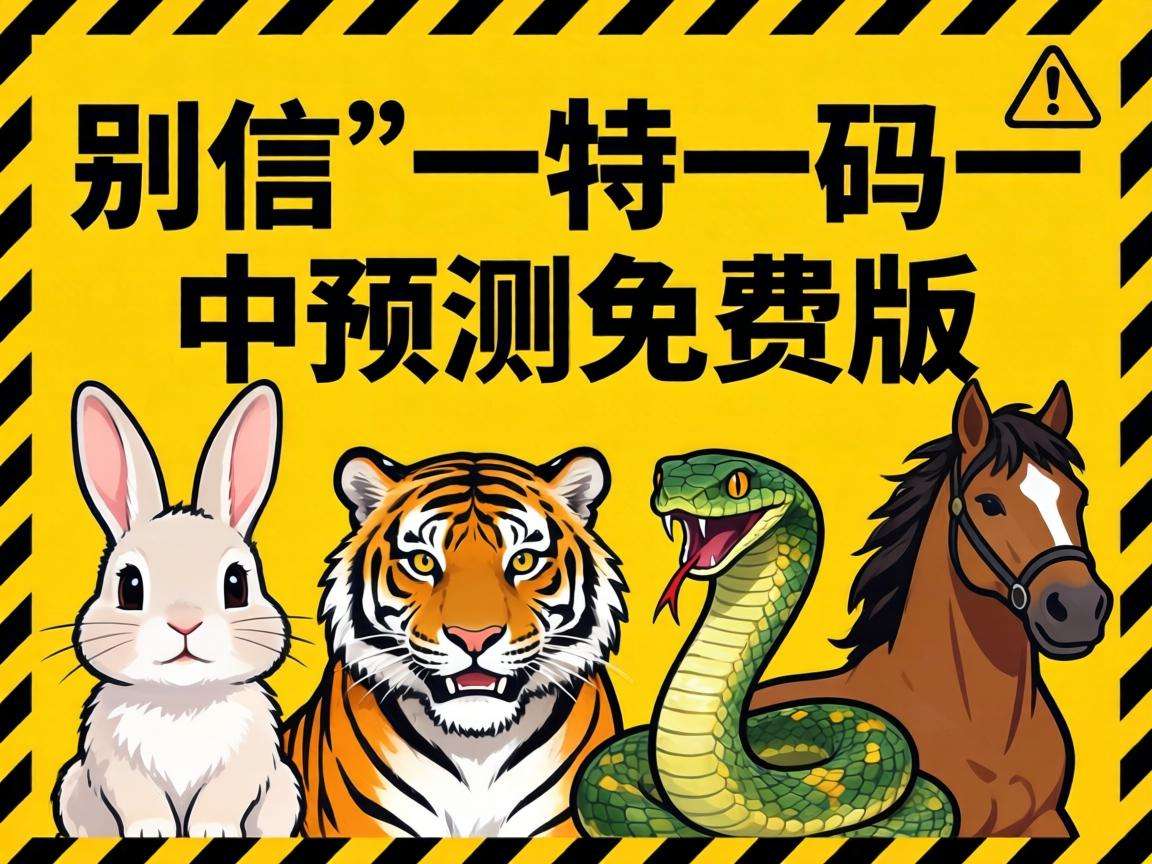 风险警示：别信“澳门一特一码一中预测免费版”是诈骗，警惕生肖兔虎蛇马组合彩票骗局