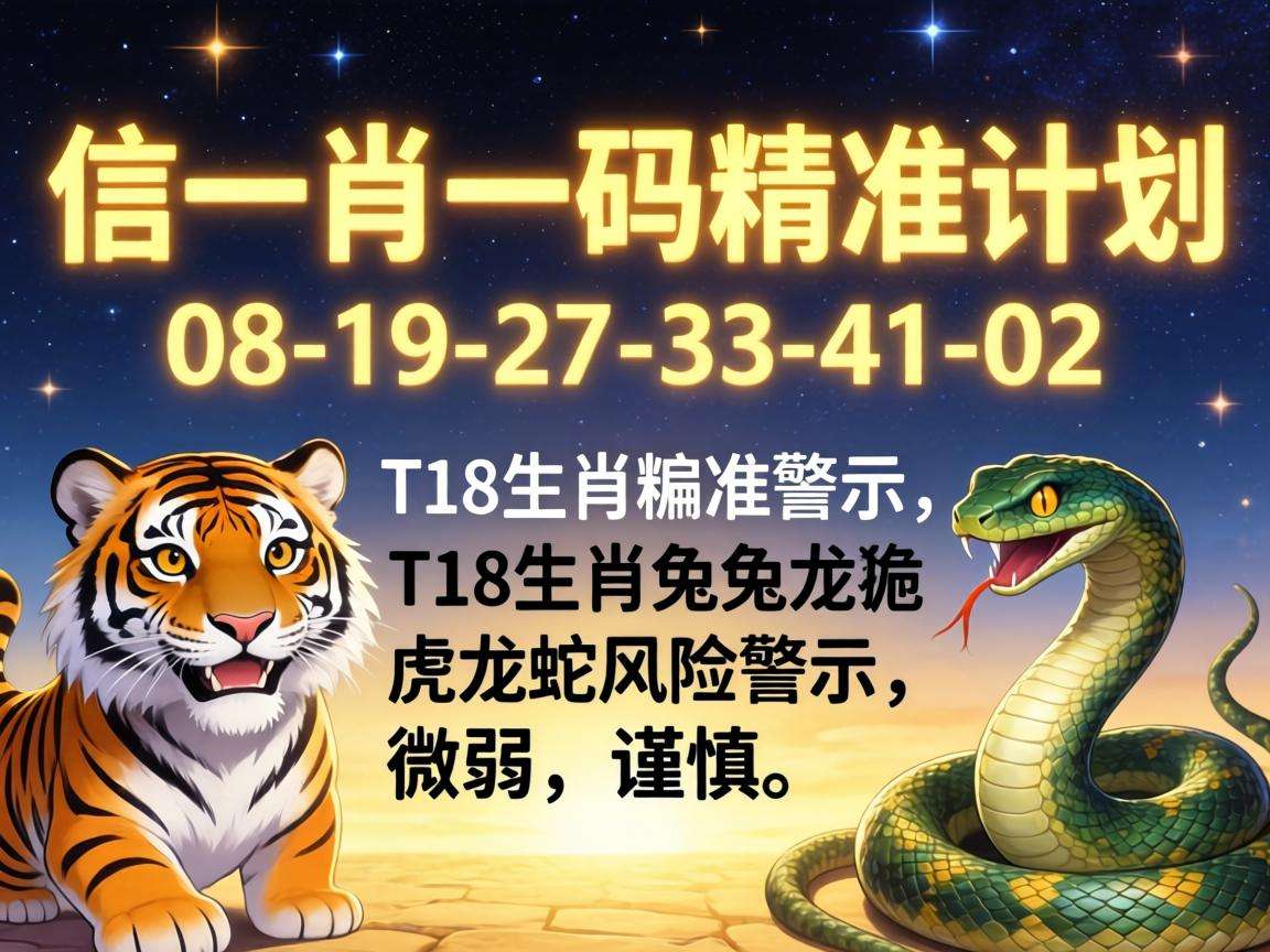 别信“澳门一肖一码精准计划”骗局:08-19-27-33-41-02:T18生肖虎兔龙蛇风险警示