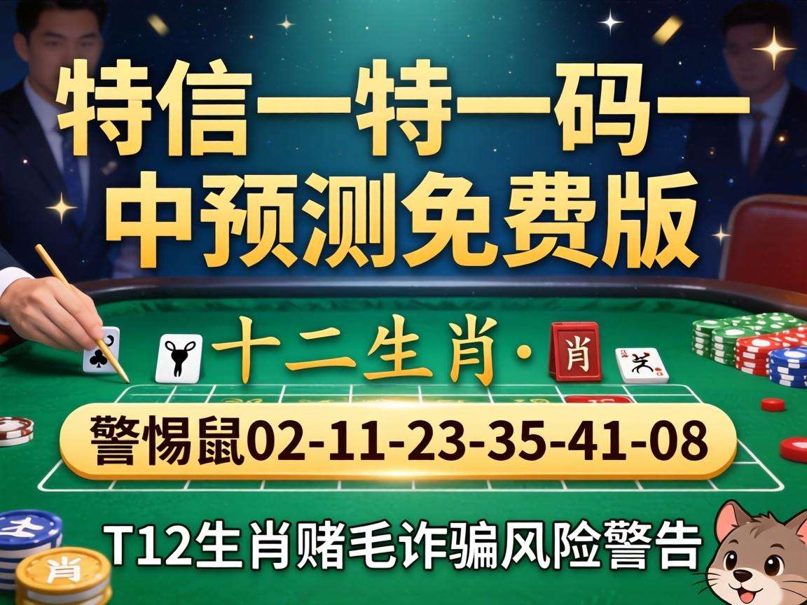 别信“澳门一特一码一中预测免费版”骗局 警惕鼠02-11-23-35-41-08:T12生肖赌博诈骗风险警示