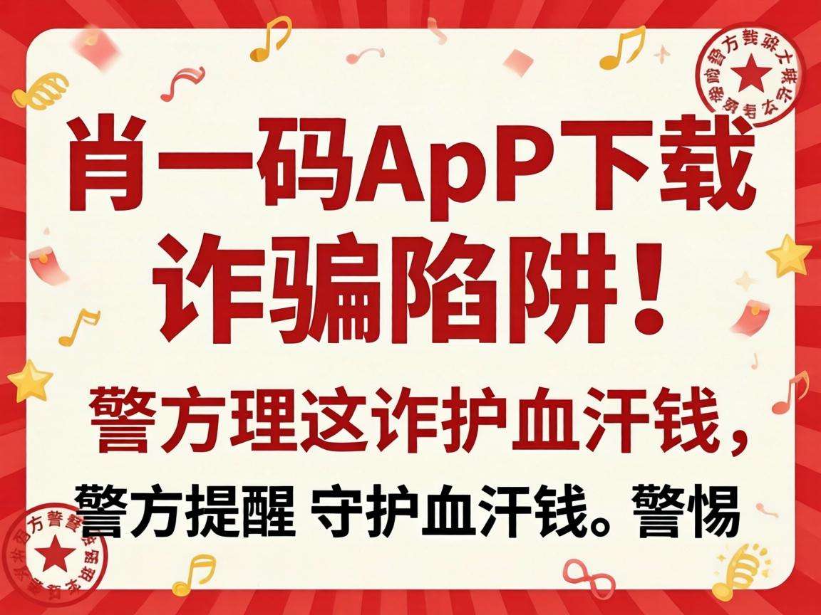 一肖一码app下载是诈骗陷阱!警方提醒守护血汗钱