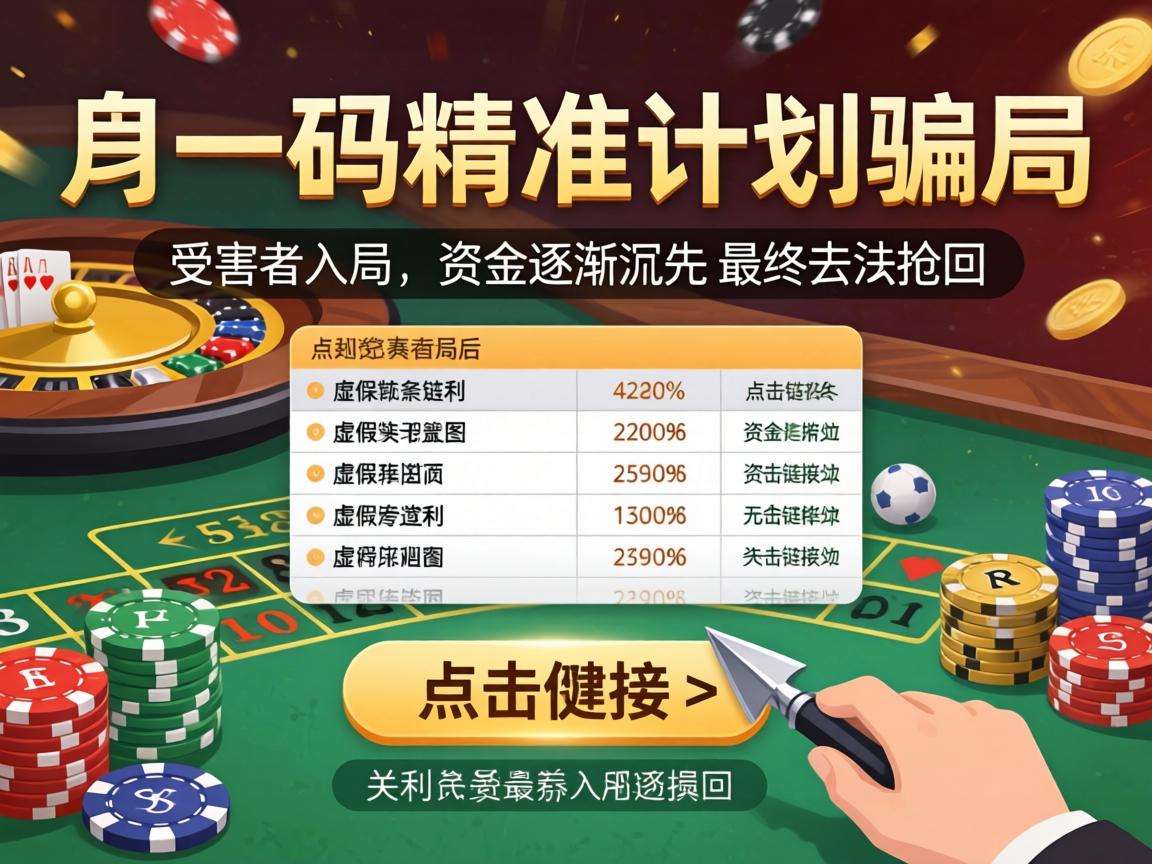 警惕澳门一肖一码精准计划骗局，这是典型的涉赌引流诈骗陷阱