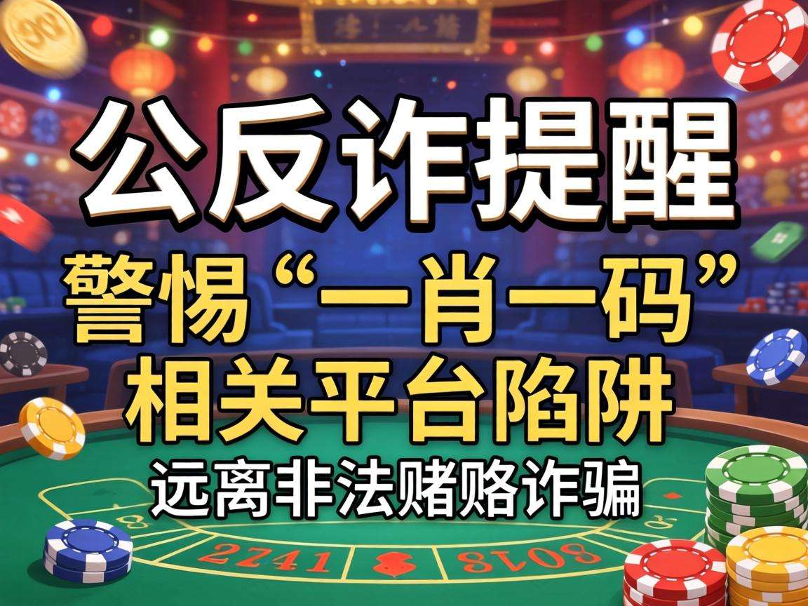 警惕“一肖一码”相关平台陷阱，公益反诈提醒你远离非法赌博诈骗