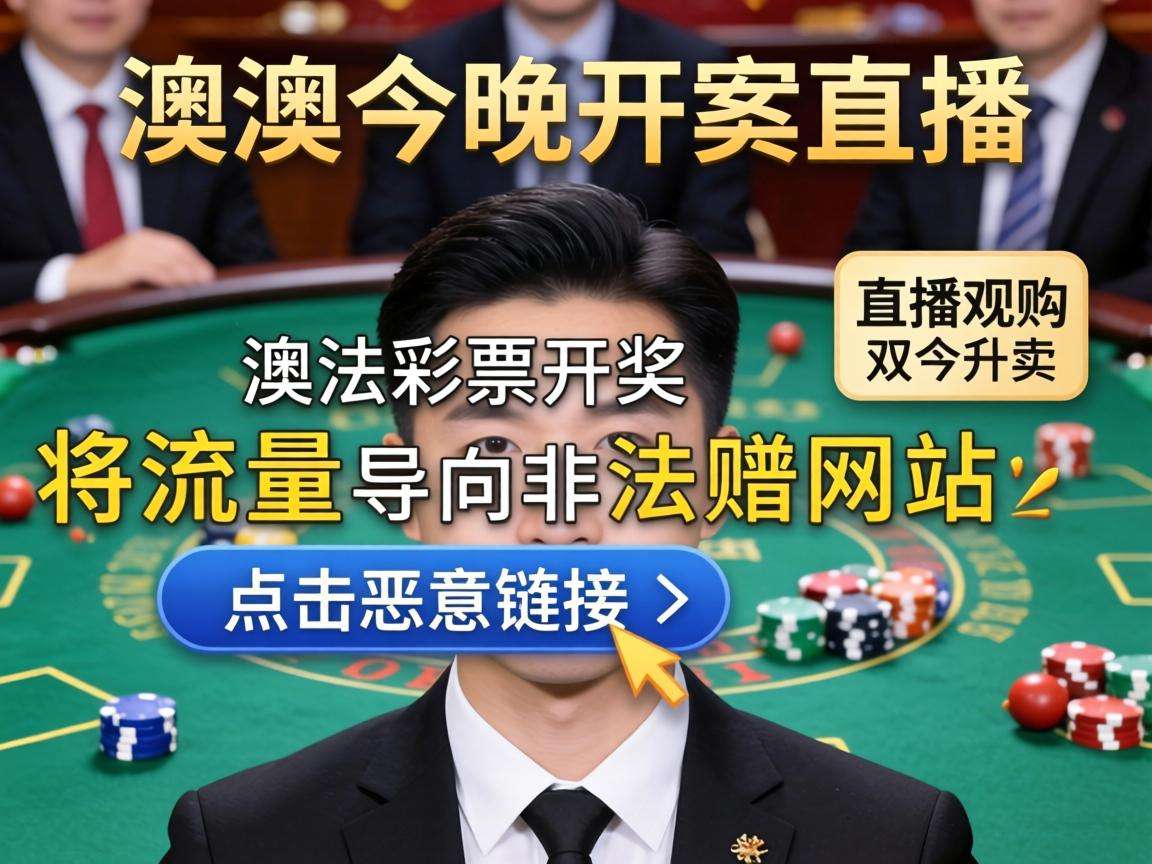 新澳今晚开奖直播是诈骗！揭秘非法赌博引流陷阱