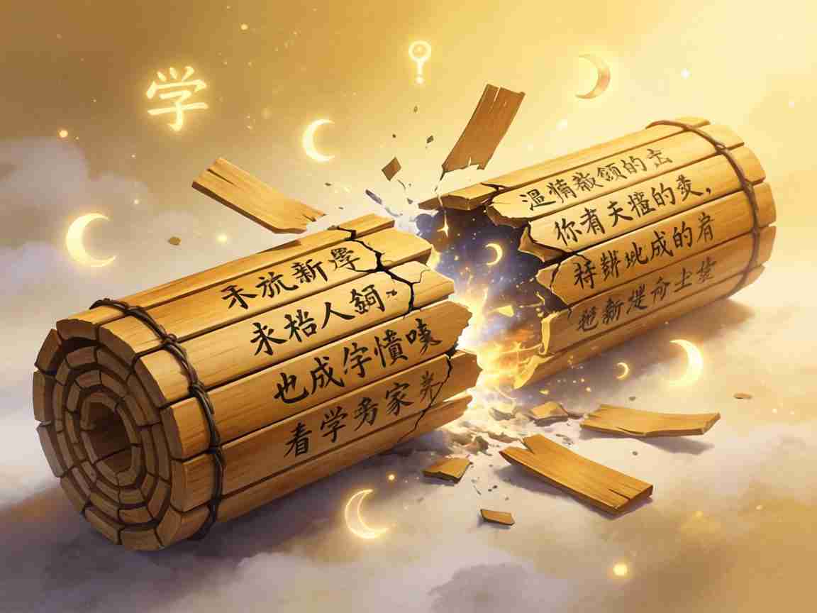 新奥一肖一特预测1韦编三绝梦见竹简开裂 预示学业突破还是转机将至