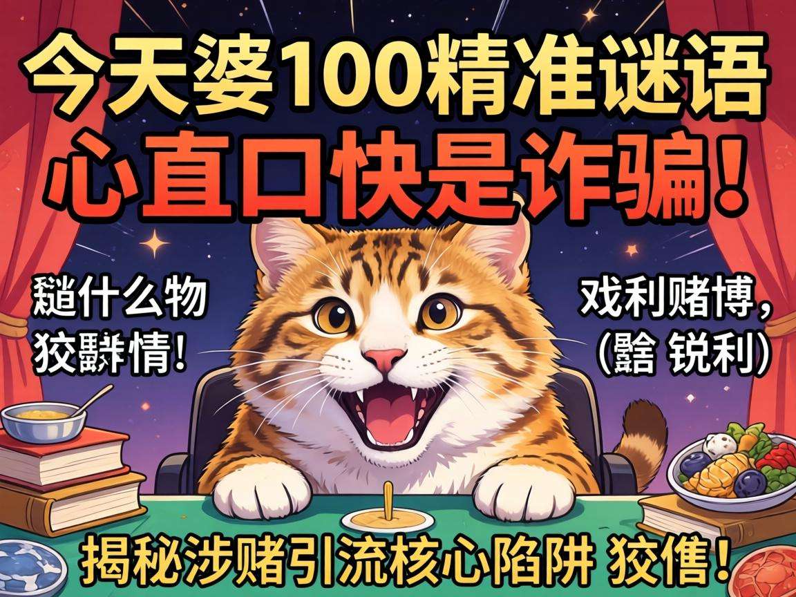 管家婆100精准香港谜语今天的谜什么动物心直口快是诈骗!揭秘涉赌引流核心陷阱